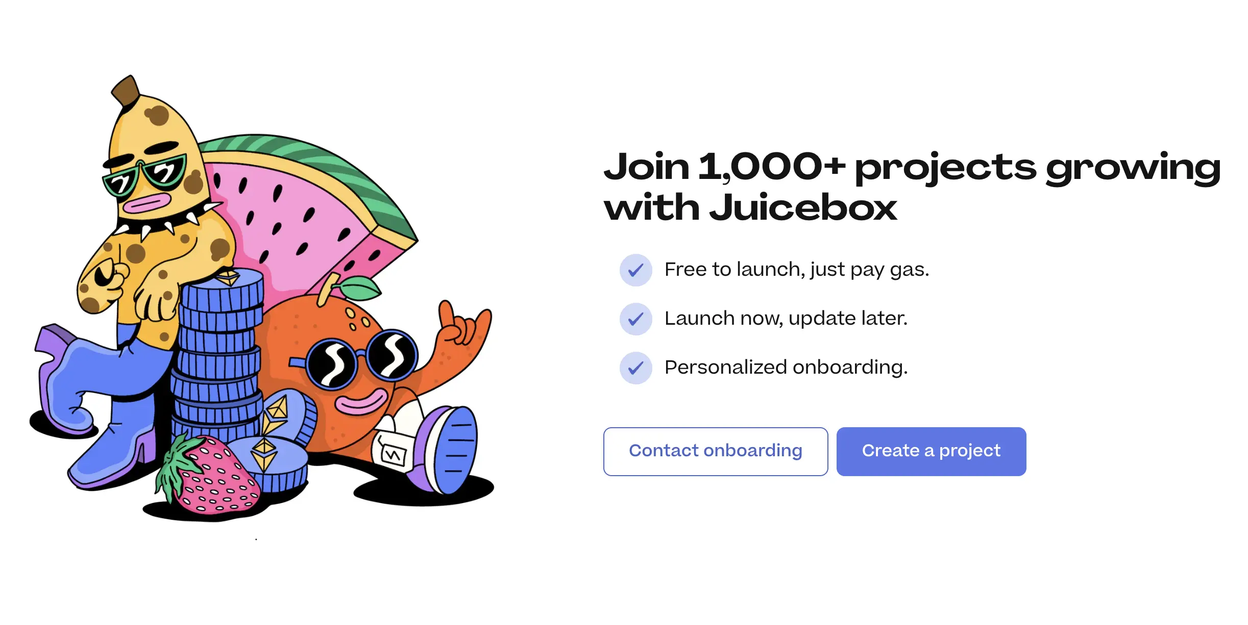 New hero illustration for Juicebox website by Sage Kellyn