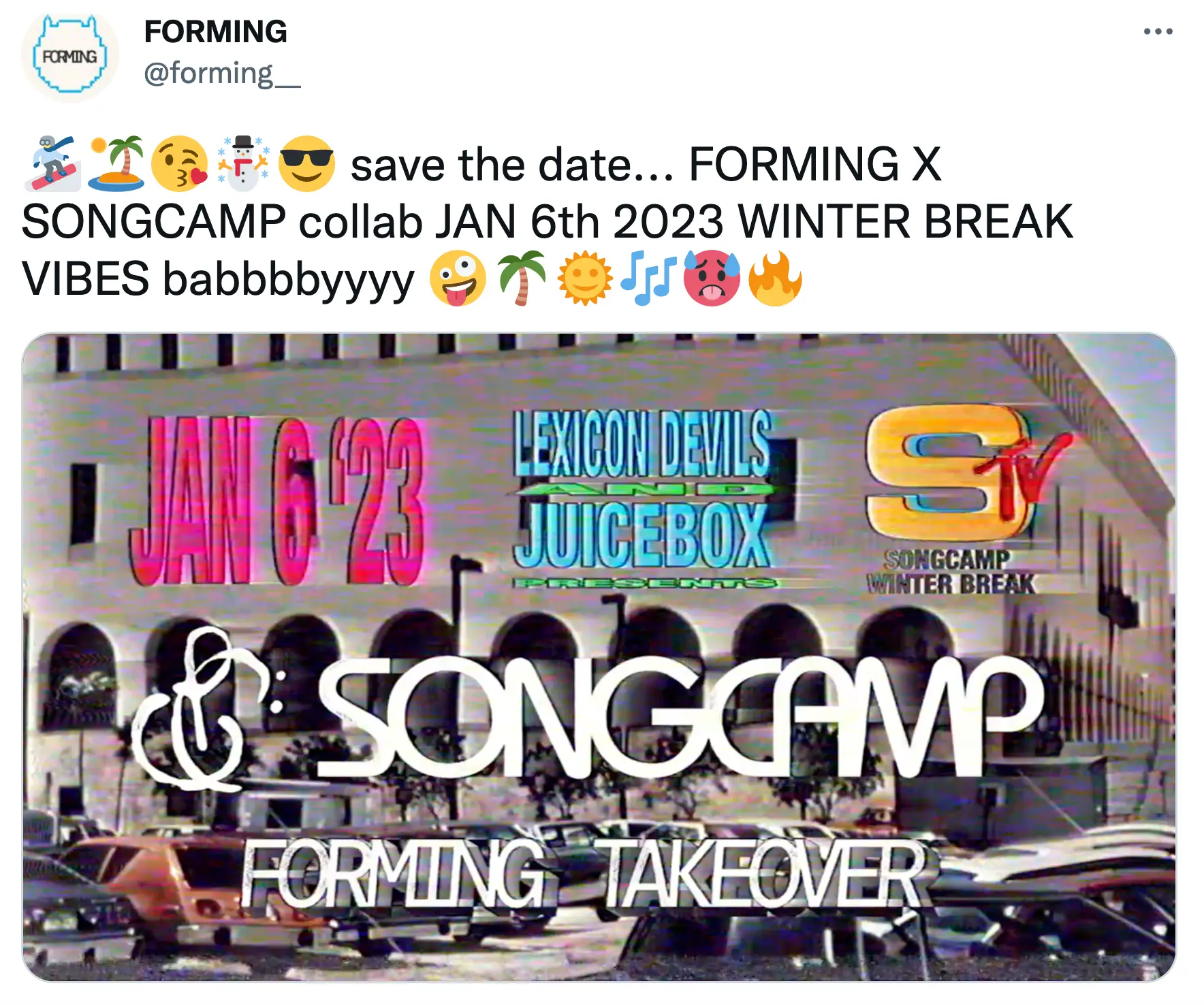 Forming and Songcamp collab