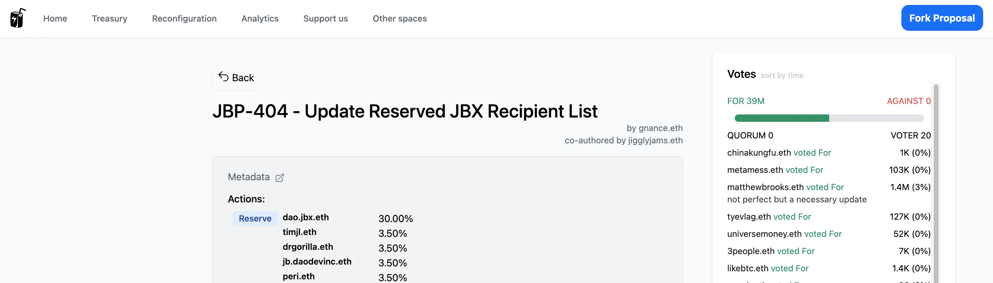 jbdao fork proposal