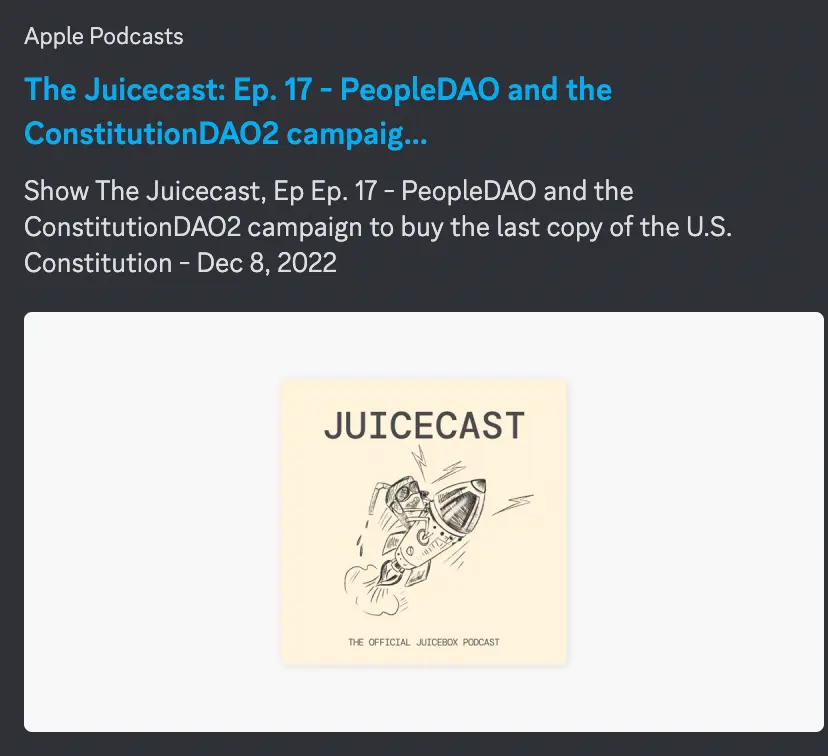 New Juicecast episode