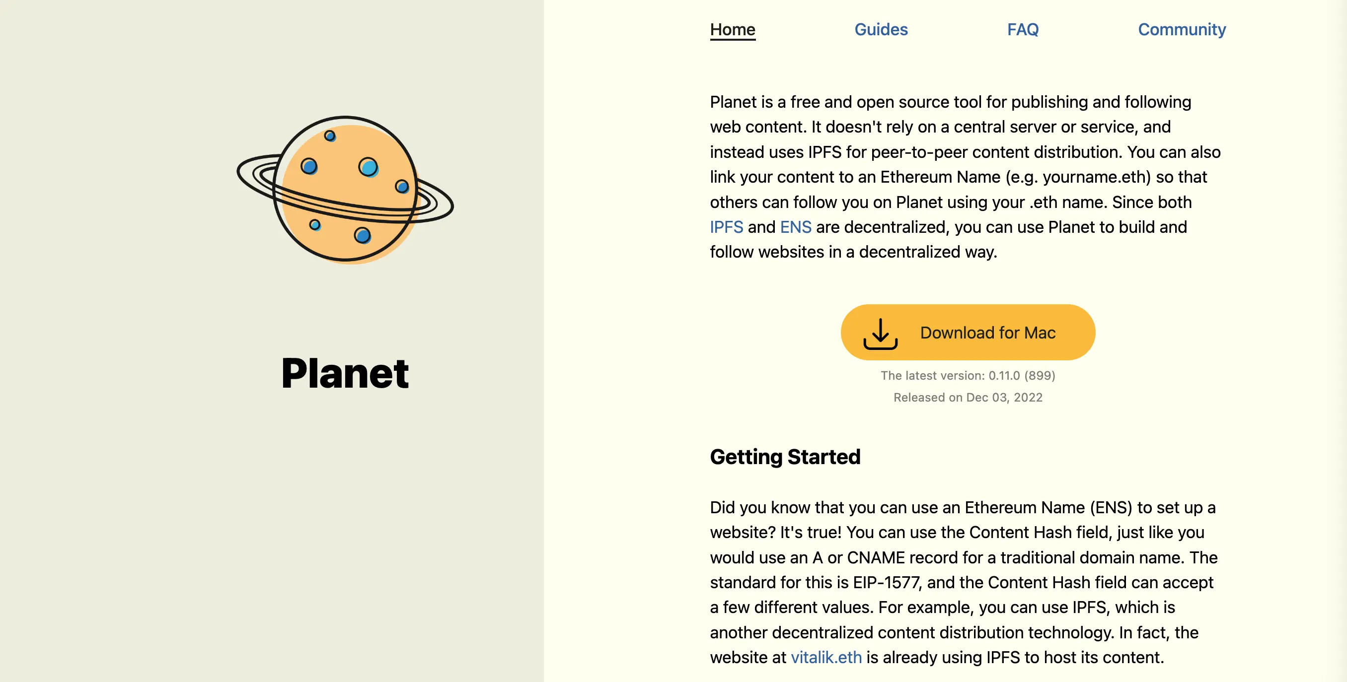 planetable website