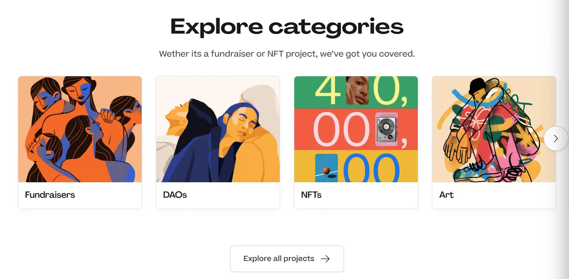 feature explore categories