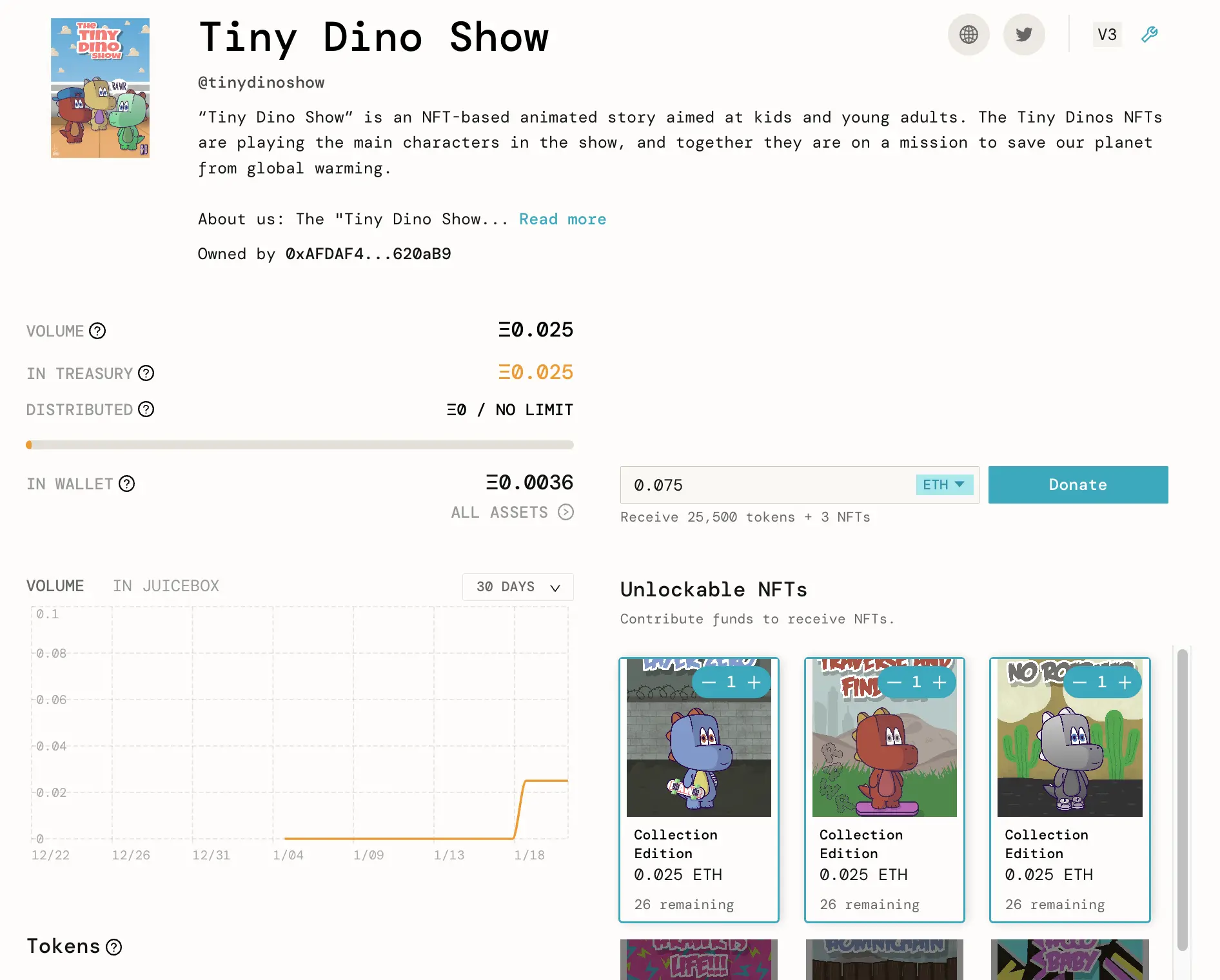 Project Tiny Dino Show