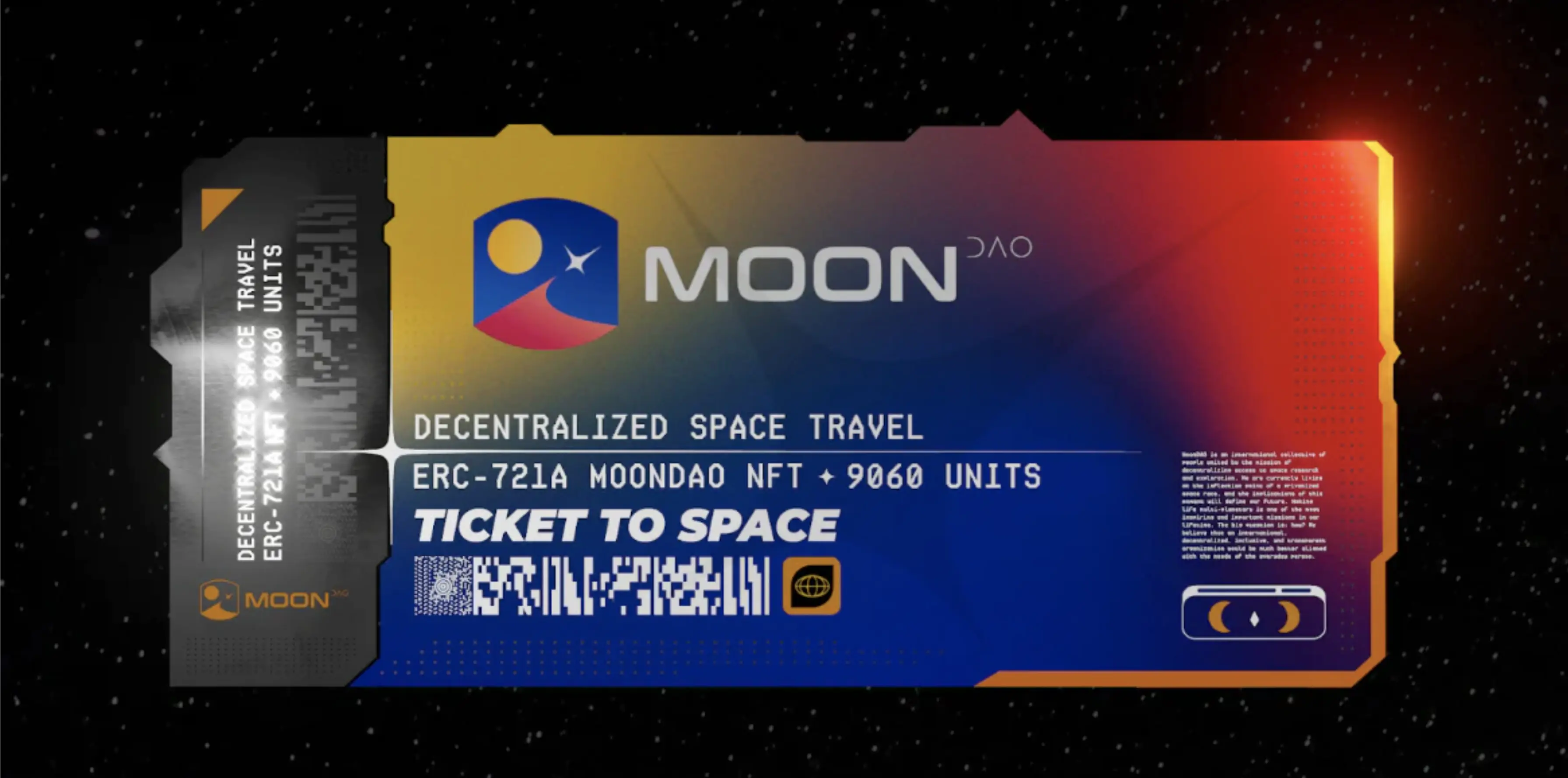 MoonDAO&#39;s Ticket to Space NFT